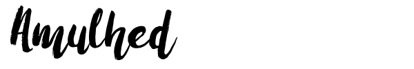 Amulhed font preview